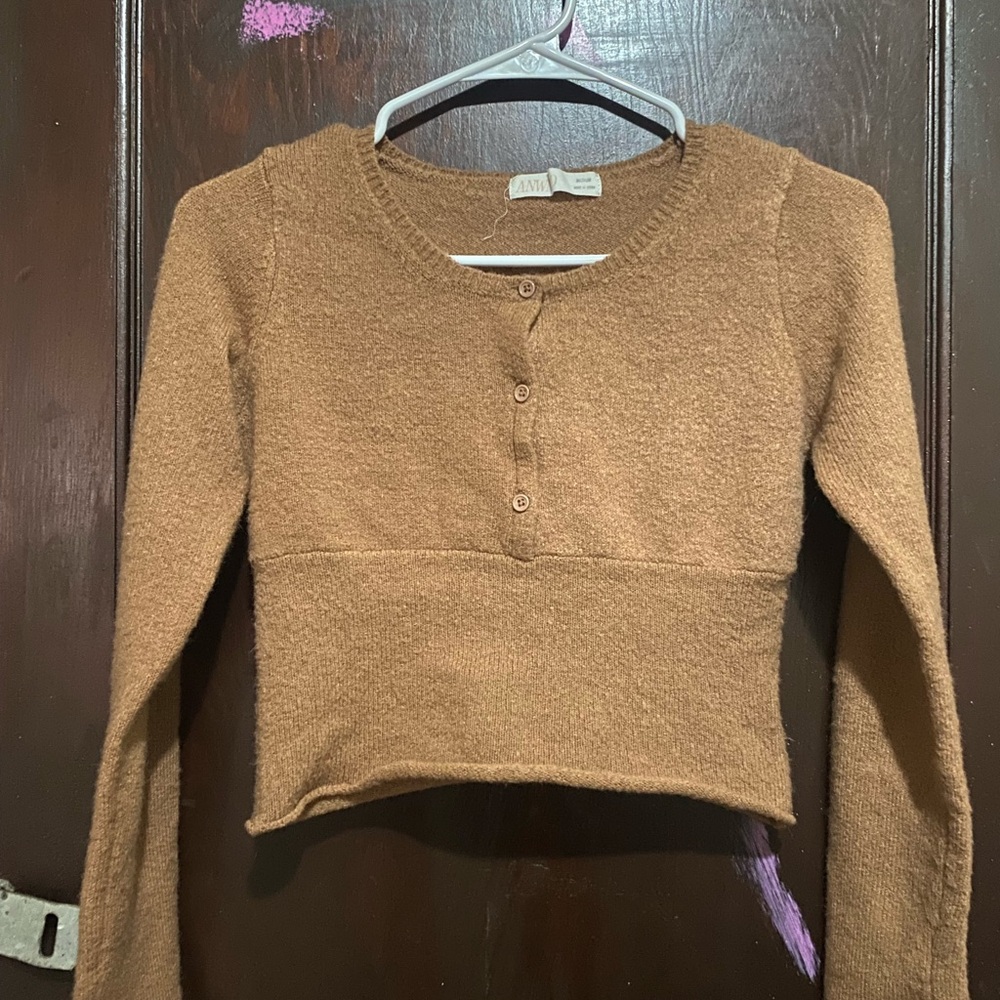 Brown long sleeve shirt